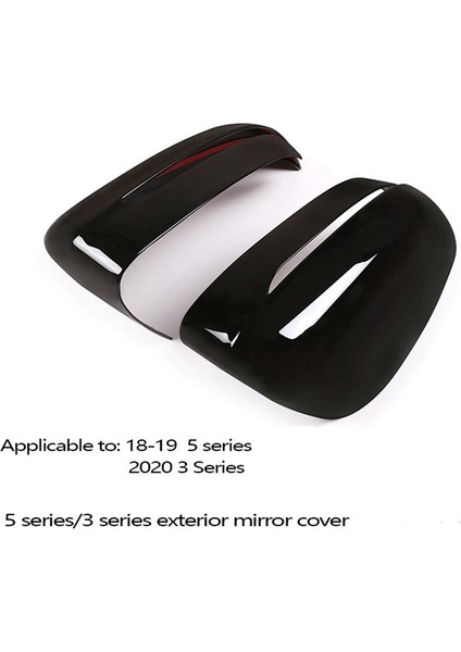 1 Çift Dikiz Aynası Kapağı Abs Yan Kanat Ayna Kapakları 5 Serisi 2018-2019 ile Uyumlu (Yurt Dışından) modelleri