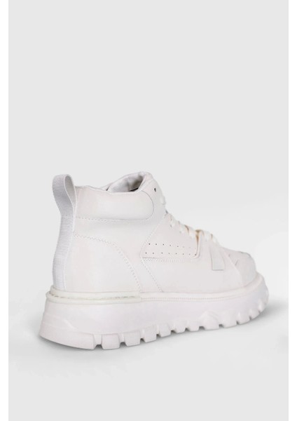 111230236 Seth Casual Boğazlı Erkek Deri Sneaker Ayakkabı