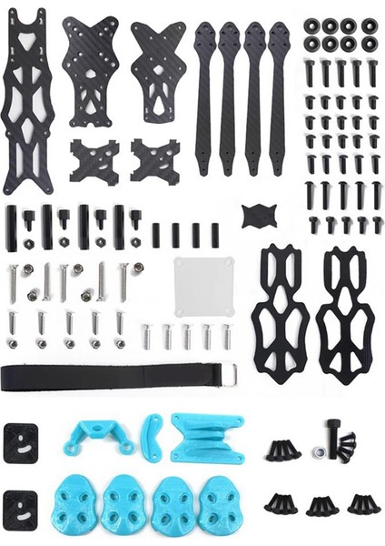 Apex Hd 5 Inç Hd5 Quadcopter Çerçevesi + 3D Baskılı Parça Kiti 5.5mm Kol Karbon Fiber ile Uyumlu Fpv Rc Yarış Drone ile Uyumlu (Yurt Dışından) fiyatları