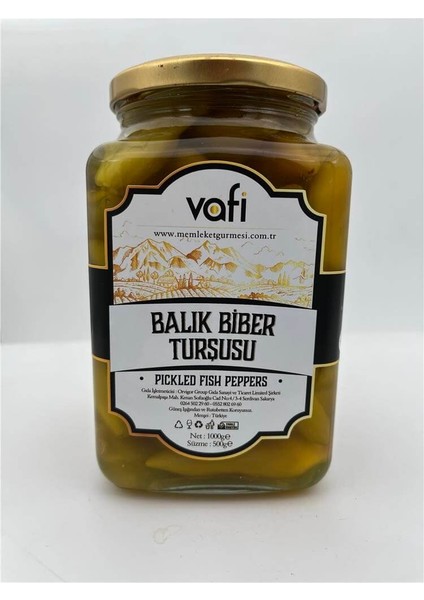Turşu Serisi Balık Biber Turşusu 1000cc-500gr