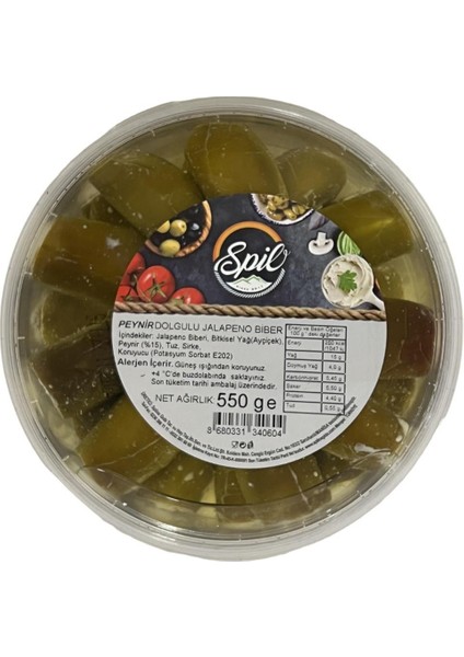 Peynir Dolgulu Jalapeno Biber 550 gr