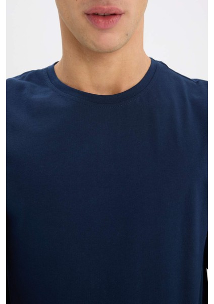 Slim Fit Dar Kesim Bisiklet Yaka Uzun Kollu Üst Z2771AZ25SP