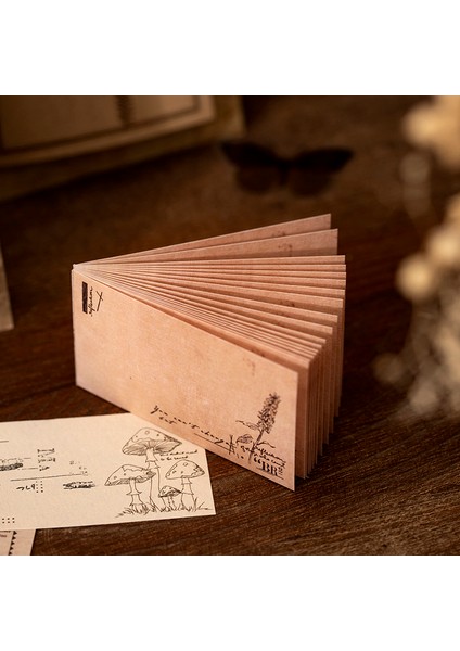 D Stili Doğal Bitki Desenli Vintage Defter Sanat Notları Günlüğü Scrapbook Dekorasyon Kâğıdı (Yurt Dışından)