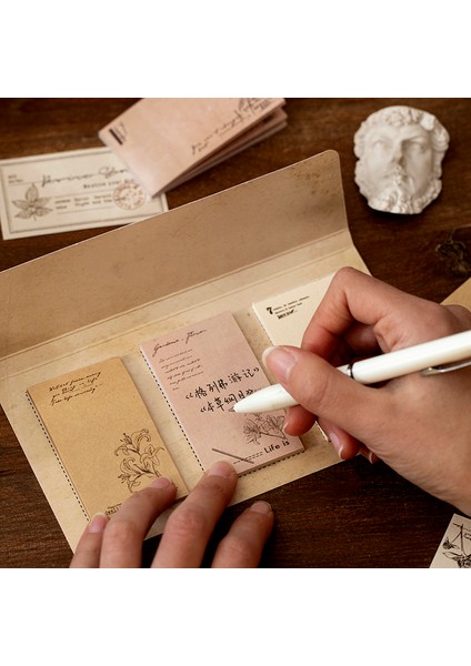 D Stili Doğal Bitki Desenli Vintage Defter Sanat Notları Günlüğü Scrapbook Dekorasyon Kâğıdı (Yurt Dışından)