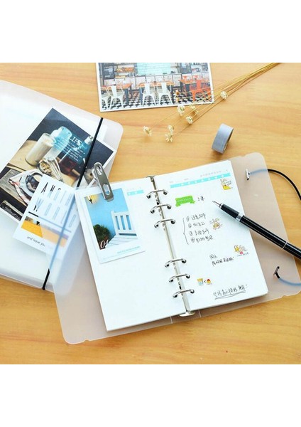 A5 Stili Yaratıcı Mat Spiral A5 A6 A7 Defter Kapağı Ayrı Takvim Kart Depolama İle Spiral Defter Ayrı Cüzdan. (Yurt Dışından)