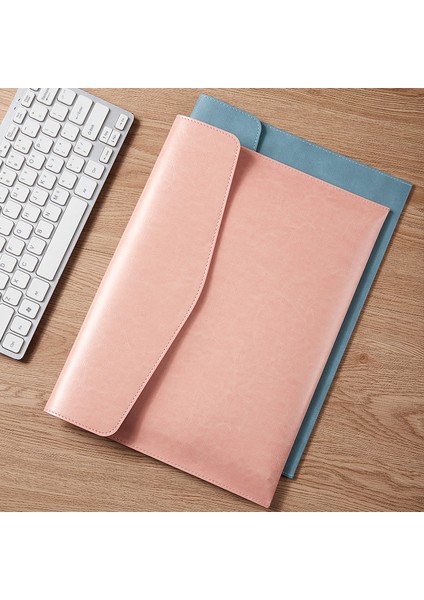 Pembe Tarzı Ezone 33*24Cm A4 Deri Iş Felt Klasör Çıt Tasarımı Büyük Kapasiteli Belge Çantası Ofis Malzemeleri Dosya Düzenleyici (Yurt Dışından)