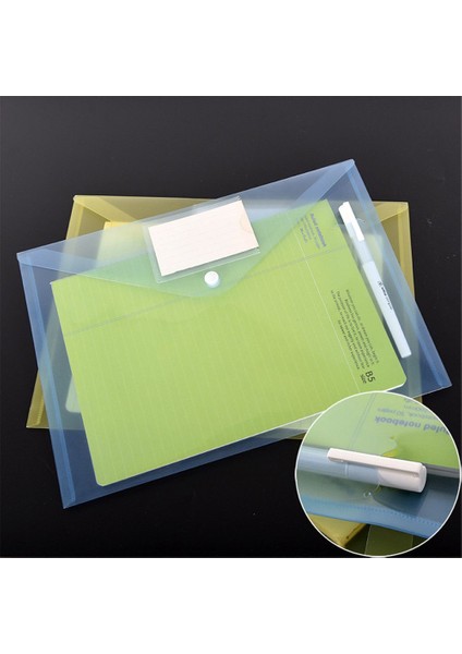 Yeşil Stil 2 Adet Su Geçirmez Dosya Çantaları Organizatör A4 Şeffaf Düğme Kapanışlı Klasör Çanta Büyük Kapasiteli Kalın Renkli Kırtasiye Malzemeleri (Yurt Dışından) modelleri