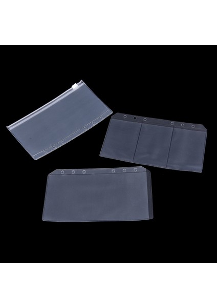 A5A Stili A5A6 Pvc Şeffaf Fermuarlı Zarf Dolgu Organizatörü Kırtasiye 6 Delik Için (Yurt Dışından)