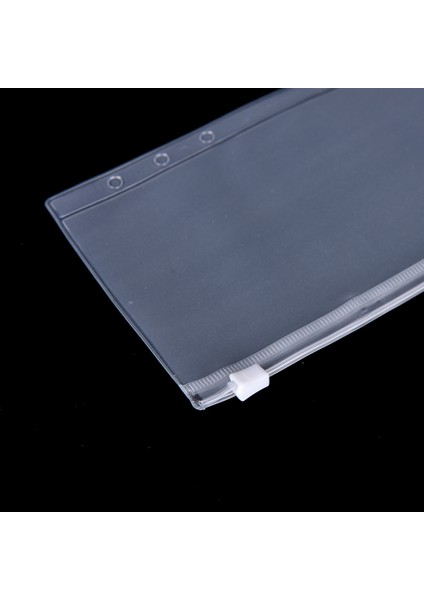 A5A Stili A5A6 Pvc Şeffaf Fermuarlı Zarf Dolgu Organizatörü Kırtasiye 6 Delik Için (Yurt Dışından)