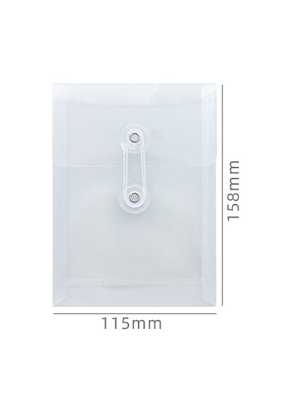 Dikey 115X158Mm Stili Okul Ofis Malzemeleri Için Mini A6 Boyutlu Dosya Klasörü Organizer Pp Su Geçirmez Şeffaf Belge Çantası (Yurt Dışından)