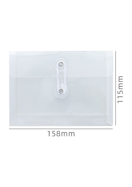 Yatay 158X115Mm Stili Okul Ofis Malzemeleri Için Mini A6 Boyutlu Dosya Klasörü Organizer Pp Su Geçirmez Şeffaf Belge Çantası (Yurt Dışından)