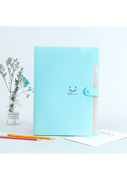 Stil 2 Mavi Stil Su Geçirmez A4 Dosya Çantası Organizatör Veri Kitap Belge Büyük Kapasite Dosya Kılıfı Fatura Tutucu Portföy Ofis Kırtasiye (Yurt Dışından)