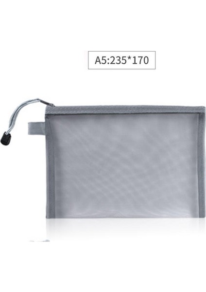Gri A5 Stili 1 Adet Şeffaf Pvc Saklama Kartı Tutucu A4A5 A6 A7 Binder Halkalı Defter 6 Delik Fermuarlı Çanta Kılıf Günlük Planlayıcı Aksesuarları (Yurt Dışından)