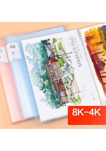 60 Sayfa Pembe Stil Yeni Gelen Sayfalar A3 Dosya Klasörü Resim Kağıt Organizatörü Depolama Çantası Belge Sayfa Koruyucuları Kitap Ekran Kırtasiye (Yurt Dışından) fırsatları