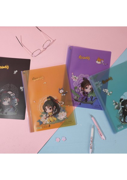 Wei Wux Tarzı Anime Mo Dao Zu Shi A4 Klasör Wei Wuxian, Lan Wangji Karikatür Figür Ofis Klasörü Kırtasiye (Yurt Dışından)