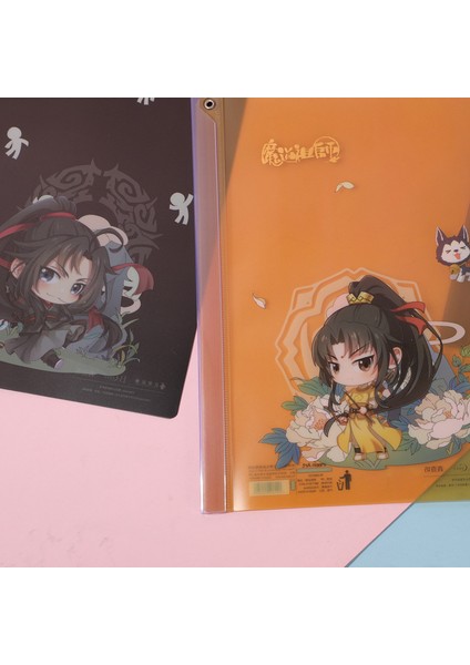 Wei Wux Tarzı Anime Mo Dao Zu Shi A4 Klasör Wei Wuxian, Lan Wangji Karikatür Figür Ofis Klasörü Kırtasiye (Yurt Dışından)