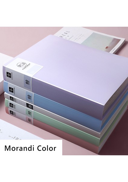 Pembe 40 Sayfa Stili A4 Ekran Kitap Sayfaları Şeffaf Içecek Klasör Belgeleri Saklama Çantası Test Kağıdı Dosya Organizatörü Okul Ofis Kırtasiye (Yurt Dışından) indirimleri