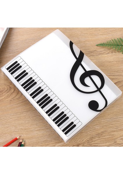 Şeffaf 80 Sayfa Stili Yeni Sayfalar Çok Katmanlı Müzik Klasörü Dosya Plastik Bütçe Cüzdanı Filing Ürünleri Belge Çantası A4 Piyano Kitap Masa Organizatörü (Yurt Dışından)