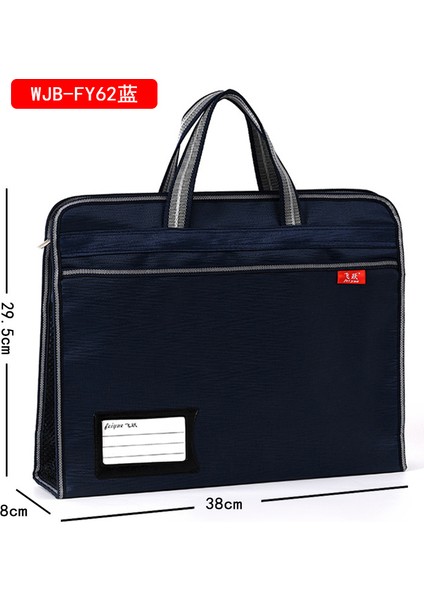 Wjb-Fy62 Stili Moda Tuval Taşınabilir Dosya Çantası Çift Fermuar Doküman Çantaları Veri Doküman Ofis Depolama Çantası El Çantası Yüksek Kapasite (Yurt Dışından)