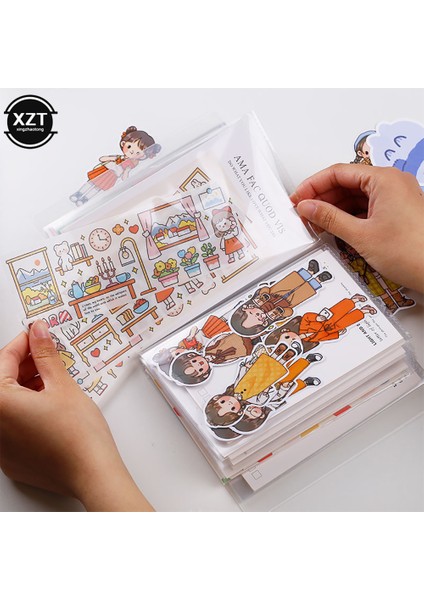 Stili Temizle Kendi Yapışkanlı Resimler Kartpostal Sayfaları Saklama Organizatörü - A6 Şeffaf Albüm Depolama Cebi Kitap (Yurt Dışından) fiyatları