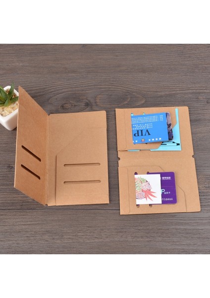 Taşınabilir 165X200Mm Stili Kraft Kağıt Dosya Tutucu Seyahat Günlüğü Defter Planlayıcı Aksesuarlar Düzenli Pasaport Boyutu Kart Tutucu Cep Depolama Kırtasiye (Yurt Dışından) fiyatları