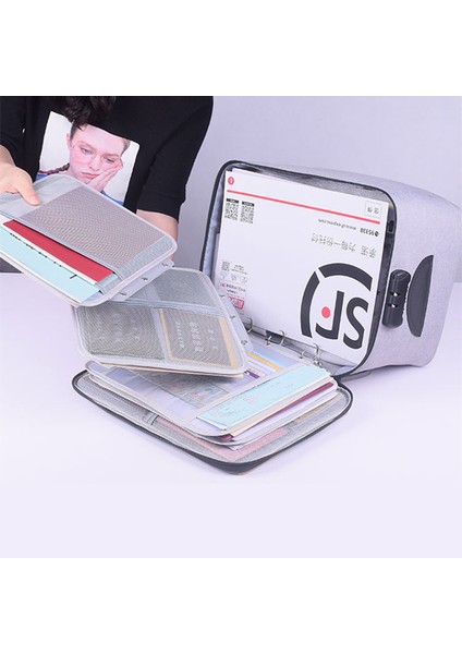 D Gri Tarzı Dosya Klasörü Belge Düzenleyici Çanta Cilt A3 A4 A5 A6 Tutucu Okul Kırtasiye Pano Masa Ofis Aksesuarları (Yurt Dışından)