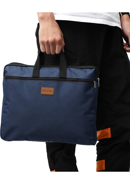 Type2-Lacivert Tarzı A4 Boyutlu Çift Katmanlı Dosya Çantası Oxford Kumaş Büyük Kapasiteli Su Geçirmez Dosya Klasörü Tutmaç Fermuar Tuval Iş Kitap Dosyası (Yurt Dışından) modelleri