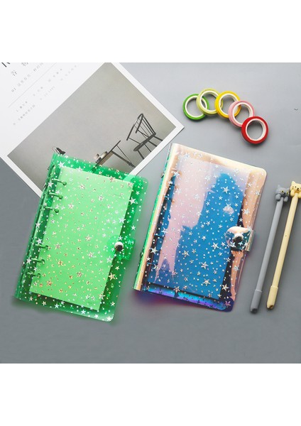 Açık Yeşil Tarzı Yeni Yaratıcı Buket A6 Cilt Pvc Altı Delikli Sıkma Yaprak Kabuk El Kitabı Sıkma Defter Ofis Kırtasiye Malzemeleri (Yurt Dışından) modelleri
