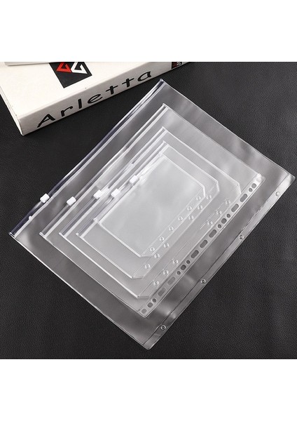 A4 Stili Vc Fermuarlı Çanta Spiral Defter Saklama Çantası A5 A6 A7 B5 A4 Kendin Yap Kartlık Dosya Hesap Kitabı Dosya Saklama Kitabı Aksesuarları (Yurt Dışından)
