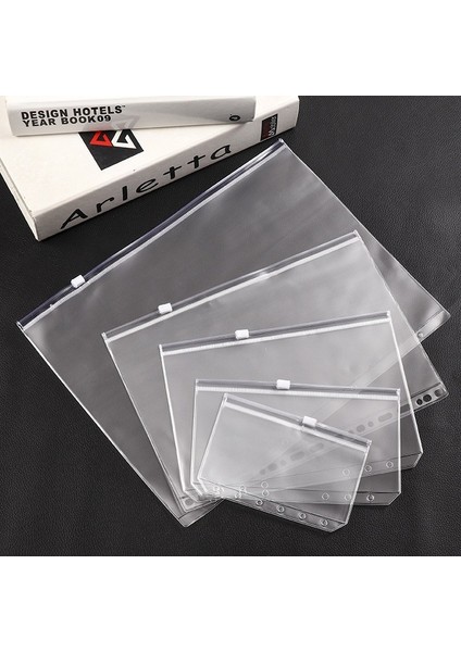 A4 Stili Vc Fermuarlı Çanta Spiral Defter Saklama Çantası A5 A6 A7 B5 A4 Kendin Yap Kartlık Dosya Hesap Kitabı Dosya Saklama Kitabı Aksesuarları (Yurt Dışından)