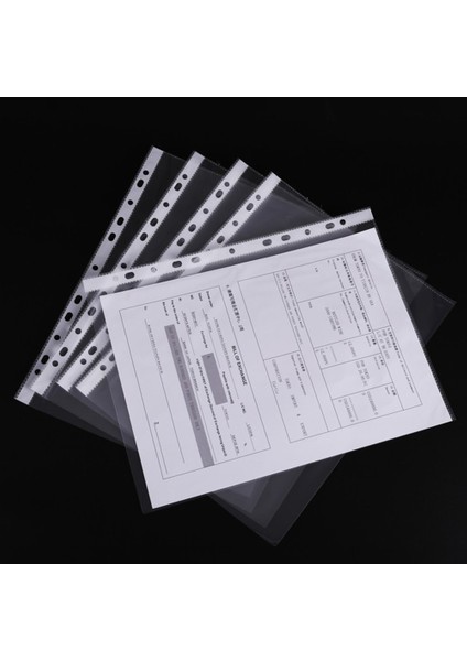 Net Stil A4 Plastik Delikli Cep Dosyaları Dosyalama 11 Delik Pvc Gevşek Yaprak Belgeleri Sayfa Koruyucuları Şeffaf Klasör Çanta (Yurt Dışından) fiyatları