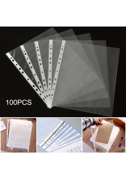 Net Stil A4 Plastik Delikli Cep Dosyaları Dosyalama 11 Delik Pvc Gevşek Yaprak Belgeleri Sayfa Koruyucuları Şeffaf Klasör Çanta (Yurt Dışından) modelleri
