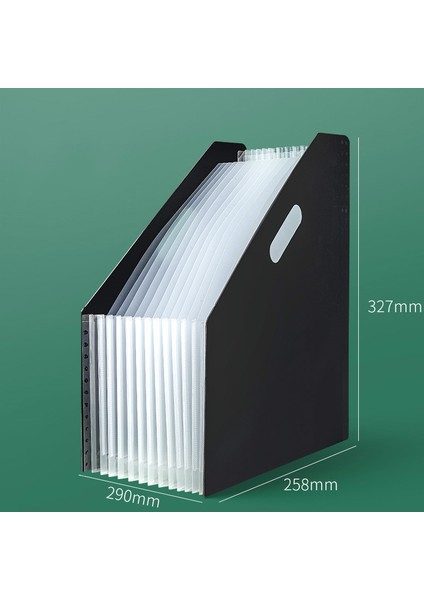 A-Balck Tarzı Masa Dosya Klasör Belge Kağıt Düzenleyici Depolama Tutucu Çok Katmanlı Genişleyen Kutu Okul Ofis Kırtasiye (Yurt Dışından)