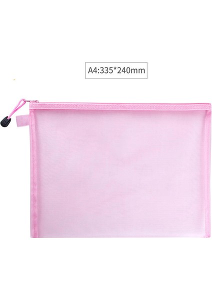 Pembe A4 Stili 1 Adet Şeffaf Pvc Saklama Kartı Tutucu A4A5 A6 A7 Binder Halkalı Defter 6 Delik Fermuarlı Çanta Kılıf Günlük Planlayıcı Aksesuarları (Yurt Dışından)