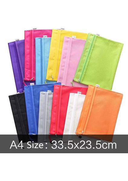 Mor Tarzı Yeni Gelen 1 Adet Su Geçirmez 2 Katmanlı Tuval Fermuarlı A4 Dosya Klasörü Belge Kağıt Düzenleyici Depolama Koruyucu Çanta Kırtasiye (Yurt Dışından) indirimleri