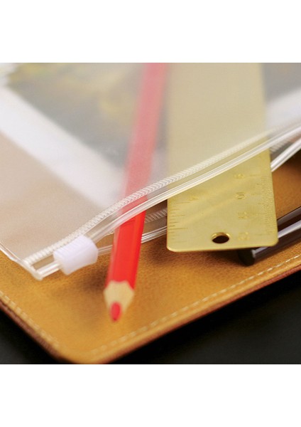 A5 Stili 5 Adet Dosya Yöneticisi Depolama Klasörü Fermuarlı Çanta Pvc Gevşek Yaprak Depolama Çantası Faturalar Kartvizit Çantası Gevşek Yaprak Kitap Belge Çantası (Yurt Dışından)