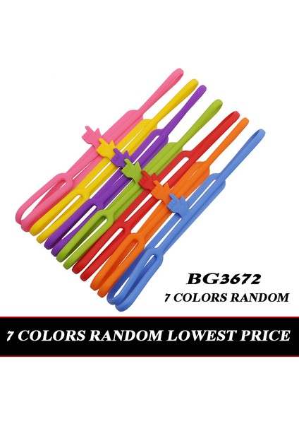 Renk Karıştırma Stili Esnek Ayraç Öğrenme Kırtasiye Benzersiz Yaratıcı Silikon Parmak Gösteren Ayraç Esneklik Kitap Ayrağı (Yurt Dışından)