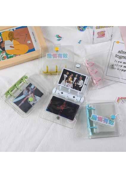 H06 Stili Yaratıcı Sevimli Şeffaf 3 Halkalı Mini Spiral Defter Öğrenci Taşınabilir Not Defteri Cüzdanı Kawaool Malzemeleri (Yurt Dışından) fırsatları