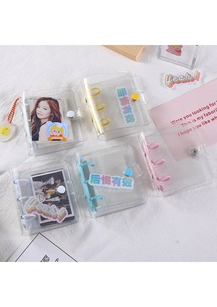 H06 Stili Yaratıcı Sevimli Şeffaf 3 Halkalı Mini Spiral Defter Öğrenci Taşınabilir Not Defteri Cüzdanı Kawaool Malzemeleri (Yurt Dışından) indirimleri