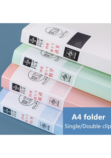 Tek Klıp-Whıte02 Stili Belgeler Için Mavi Dosya Organizer A4 Tek Çift Klipsli Ofis Organizatörü (Yurt Dışından)