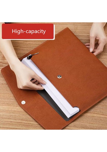Kahverengi Tarzı Yeni Gelen Su Geçirmez A4 Dosya Belge Kağıt Organizer Saklama Çantası Okul Ofis Kırtasiye (Yurt Dışından) fiyatları