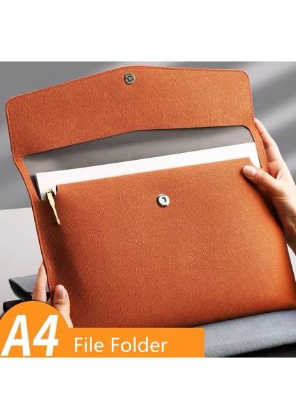 Kahverengi Tarzı Yeni Gelen Su Geçirmez A4 Dosya Belge Kağıt Organizer Saklama Çantası Okul Ofis Kırtasiye (Yurt Dışından) modelleri
