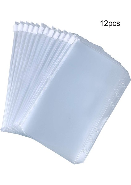 Koyu Haki Stili A5 A6 A Deri Cep Dosya Fermuarlı Dosya 6-Halka Defteri Için Su Geçirmez Pvc Yaprak Kılıf Doküman Dosyalama Torbaları (Yurt Dışından)
