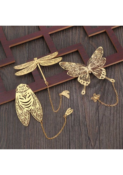 Stil 3 Stil Çin Tarzı Metal Oyuk Yaprak Ayraç Lotus Yaprak Ayraç Yaratıcı Kırtasiye Ince Tatil leri Sanat Aksesuarları - (Yurt Dışından) modelleri