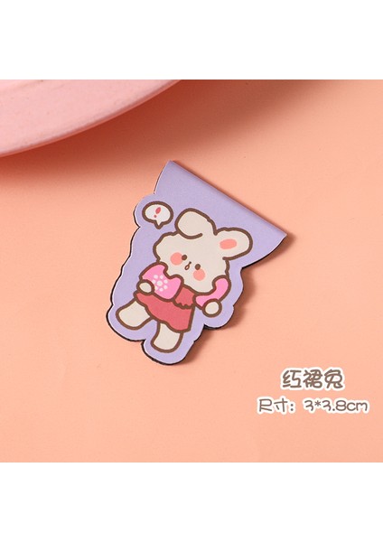 D Stili Sevimli Çizgi Ayı Manyetik Kitap Ayracı Kağıt Klipsi Tavşan Öğrenci Kırtasiye Kitap Yer Işareti Okul Ofis Malzemeleri (Yurt Dışından)