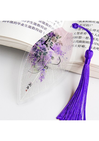 No.18 Tarzı Çin Tarzı Yaprak Damarı Ayraç Pembe Kız Kalp Antika Manzara Ayraç Ofis Okul Öğrenci Kırtasiye Malzemesi (Yurt Dışından)