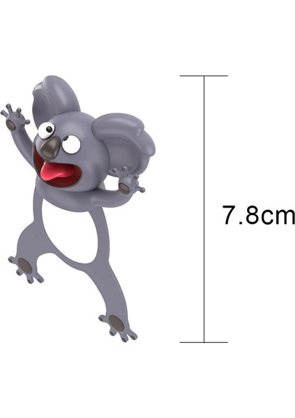 Koala Tarzı Yaratıcı 3D Stereo Ayraç Sevimli Karikatür Hayvan Işaretleyici Kawaii Kedi Panda Ayraç Sayfaları Çocuklar Okul Kırtasiye Malzemeleri (Yurt Dışından)