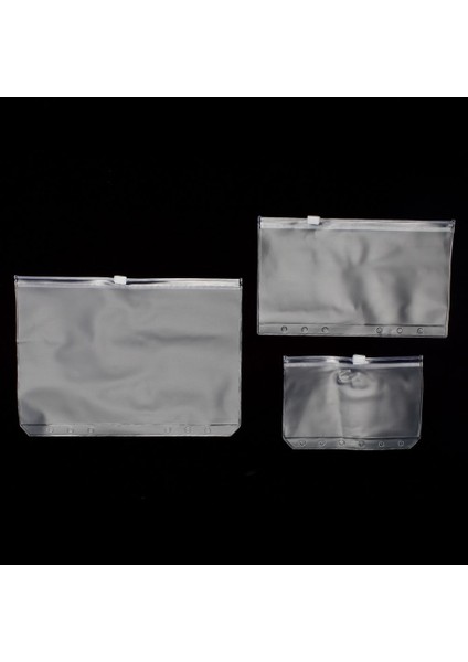 Gri A4 Stili 1 Adet Şeffaf Pvc Saklama Kartı Tutucu A4A5 A6 A7 Binder Halkalı Defter 6 Delik Fermuarlı Çanta Kılıf Günlük Planlayıcı Aksesuarları (Yurt Dışından)
