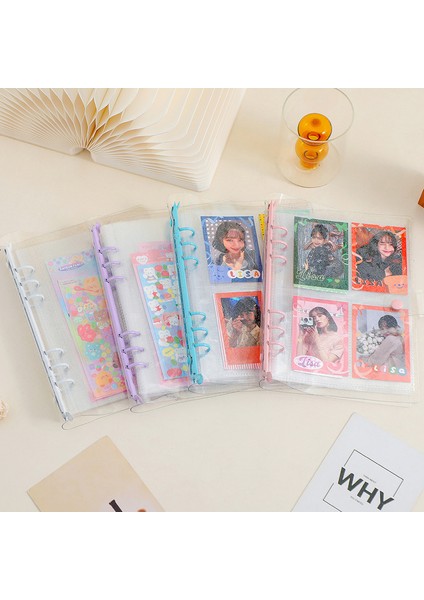 Mavi Stil Ezone A5 Dosyalama Klasörü Şeffaf Saklama Albümü Polaroid 3 Ioto Organizatör Toplama Kitabı Idol Kart Kitabı Parlak Kırtasiye (Yurt Dışından) modelleri