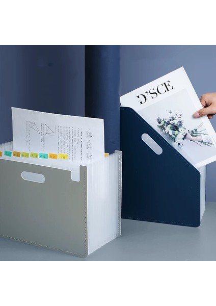Dikey Mavi Stil 2022 Yeni Gelen Masa Dosya Klasör Belge Kağıt Organizatör Depolama Tutucu Çok Katmanlı Genişleyen Kutu Okul Ofis Kırtasiye (Yurt Dışından) indirimleri